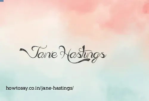 Jane Hastings