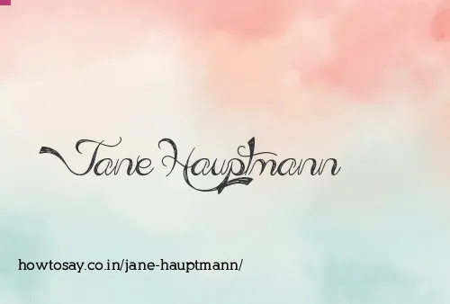 Jane Hauptmann