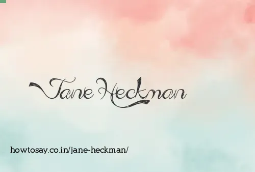 Jane Heckman