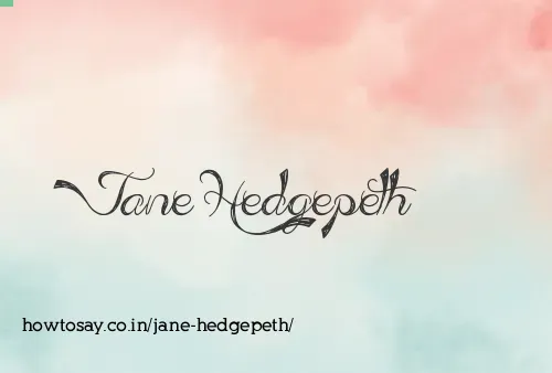 Jane Hedgepeth
