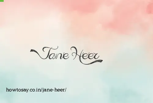 Jane Heer