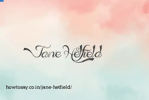 Jane Hetfield
