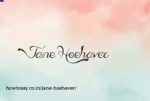 Jane Hoehaver