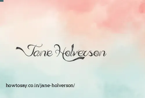Jane Holverson