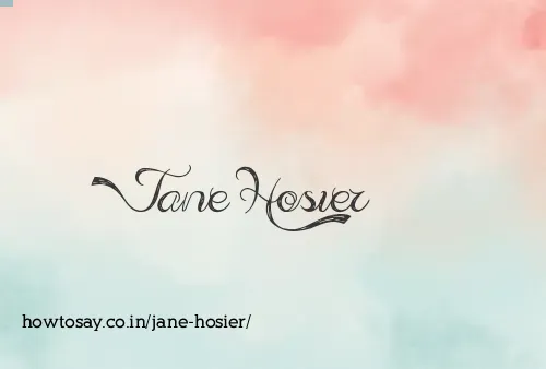 Jane Hosier