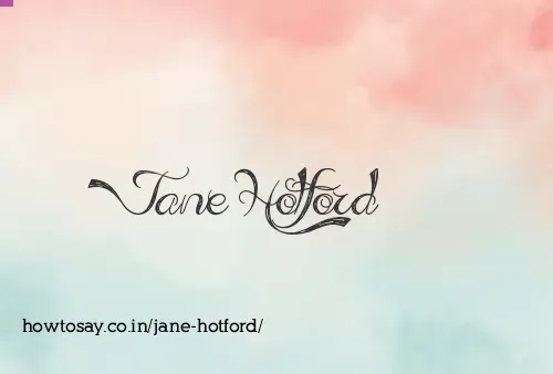 Jane Hotford
