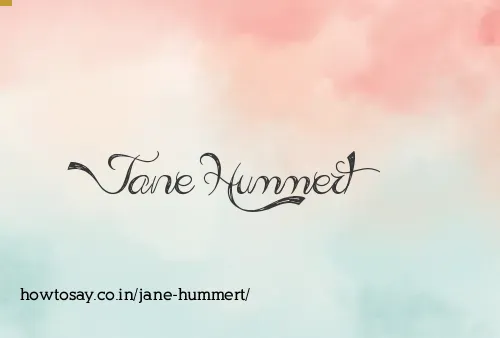 Jane Hummert