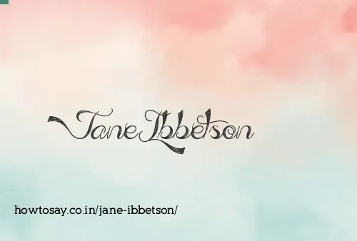 Jane Ibbetson