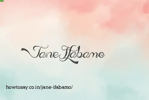 Jane Ifabamo