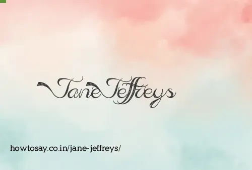 Jane Jeffreys