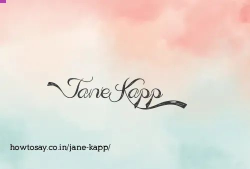 Jane Kapp