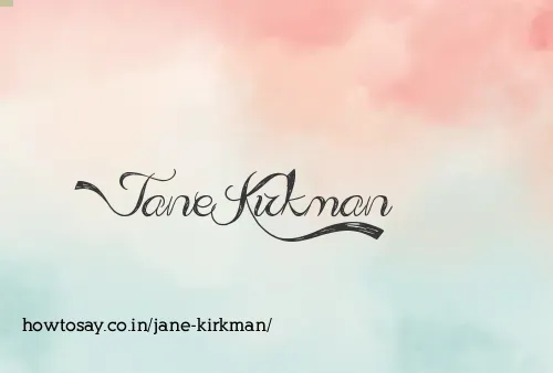 Jane Kirkman