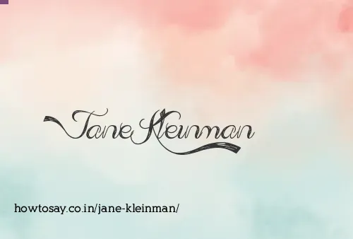 Jane Kleinman