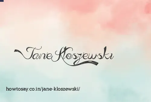 Jane Kloszewski