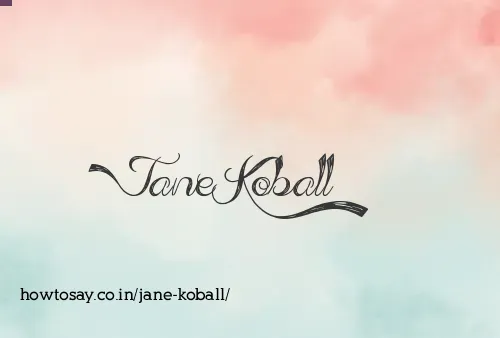 Jane Koball