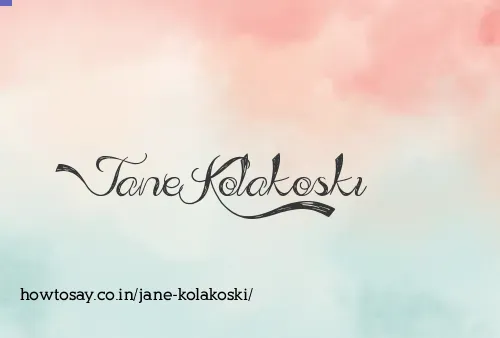Jane Kolakoski