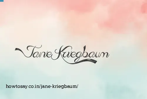Jane Kriegbaum