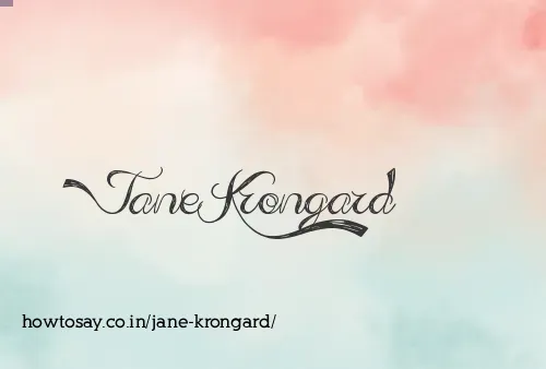 Jane Krongard