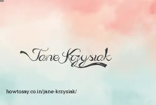 Jane Krzysiak