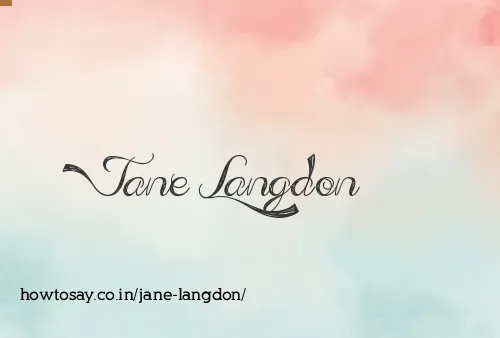 Jane Langdon