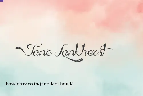 Jane Lankhorst
