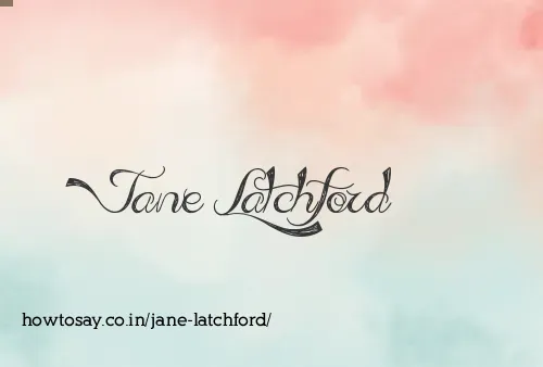 Jane Latchford