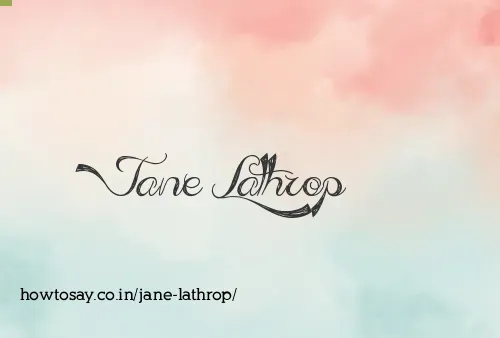 Jane Lathrop