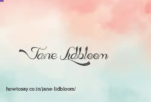 Jane Lidbloom