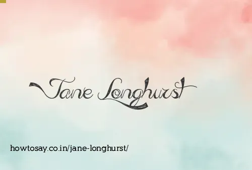 Jane Longhurst