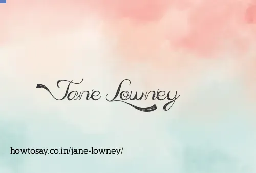 Jane Lowney