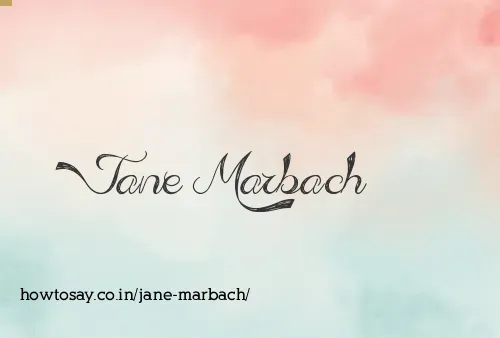 Jane Marbach