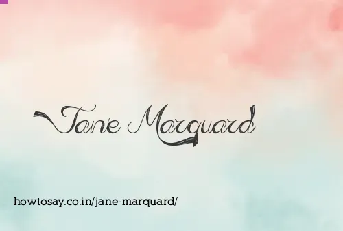 Jane Marquard