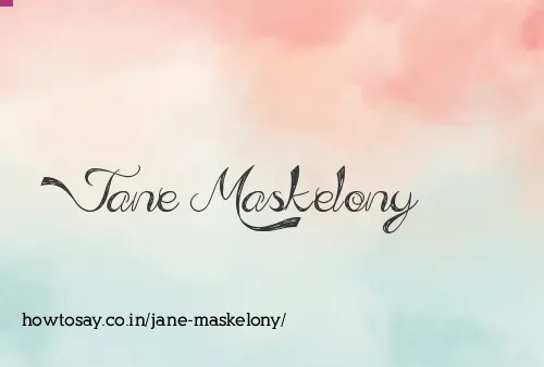 Jane Maskelony