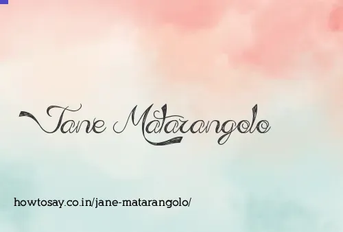 Jane Matarangolo