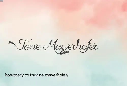 Jane Mayerhofer