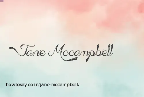 Jane Mccampbell