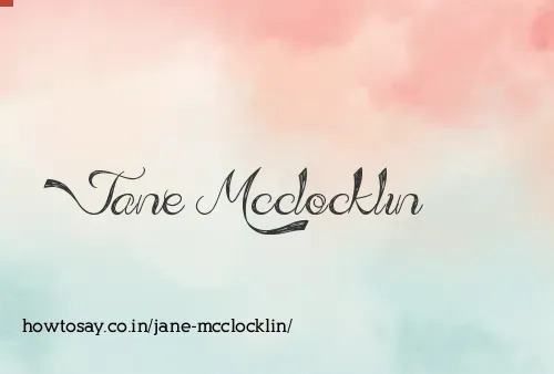 Jane Mcclocklin