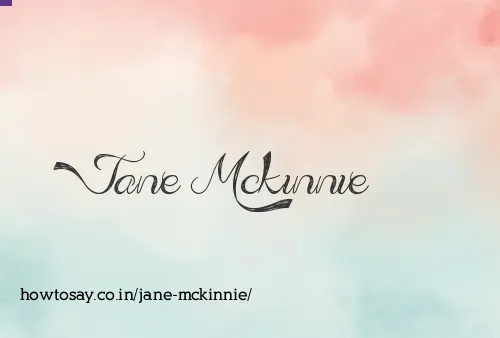 Jane Mckinnie