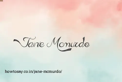 Jane Mcmurdo