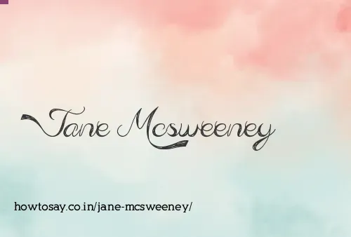 Jane Mcsweeney