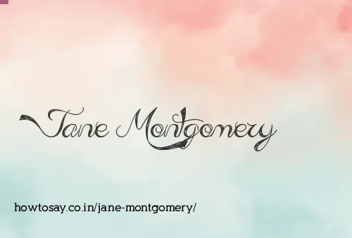 Jane Montgomery