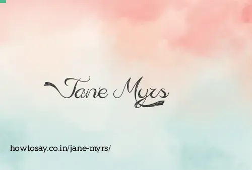 Jane Myrs