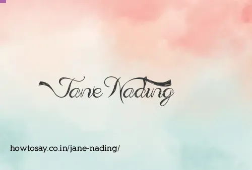 Jane Nading