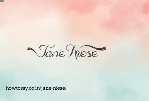 Jane Niese