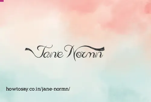 Jane Normn