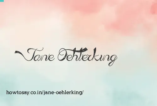 Jane Oehlerking