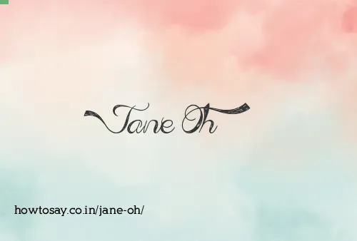 Jane Oh