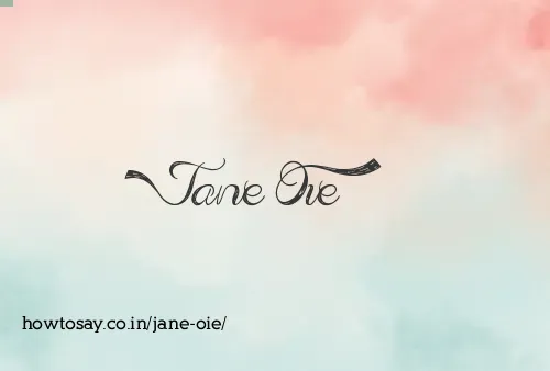 Jane Oie