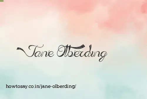 Jane Olberding