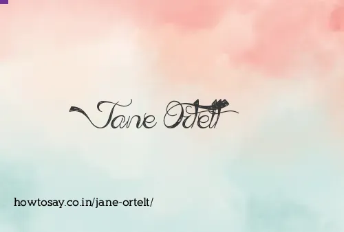 Jane Ortelt